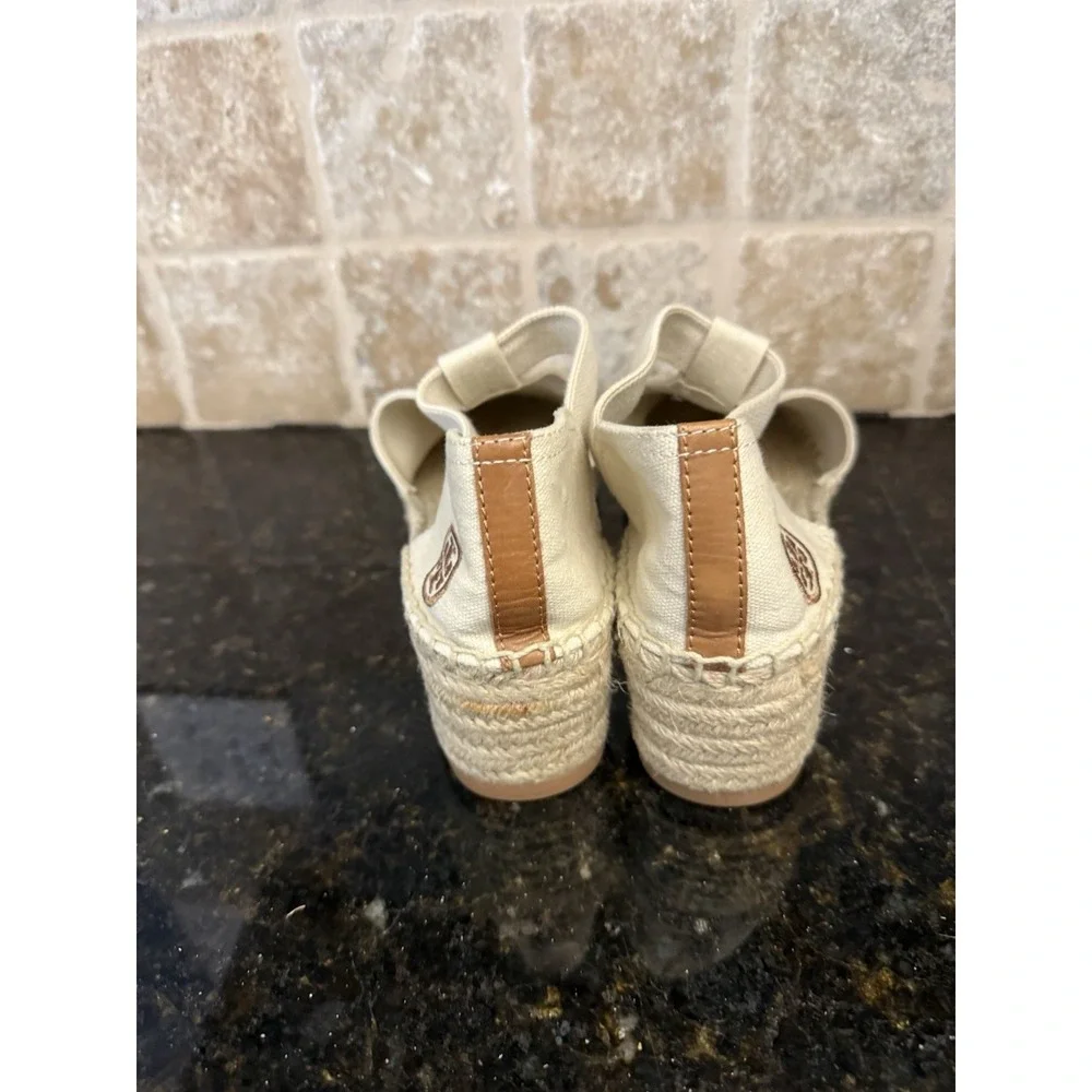 Tory Burch Neutral Catalina Low Wedge‎ Espadrille Shoes Women's 10.5 NWOT